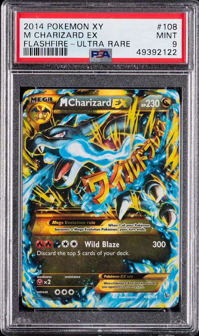 M Charizard EX, XY Flashfire, PSA 9