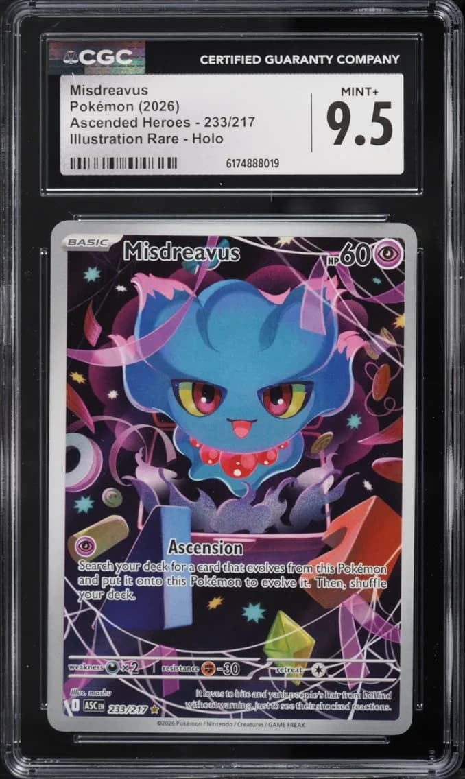 Misdreavus, Ascended Heroes, CGC 9.5