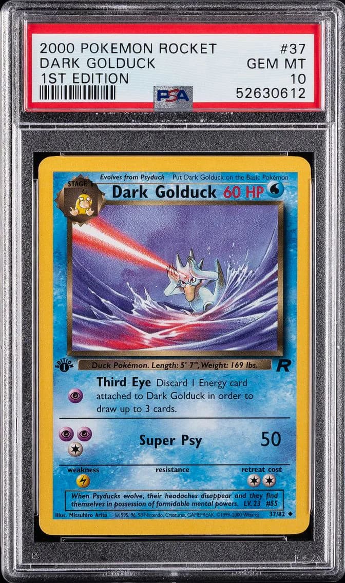 Dark Golduck 1st Edition, Rocket, PSA 10