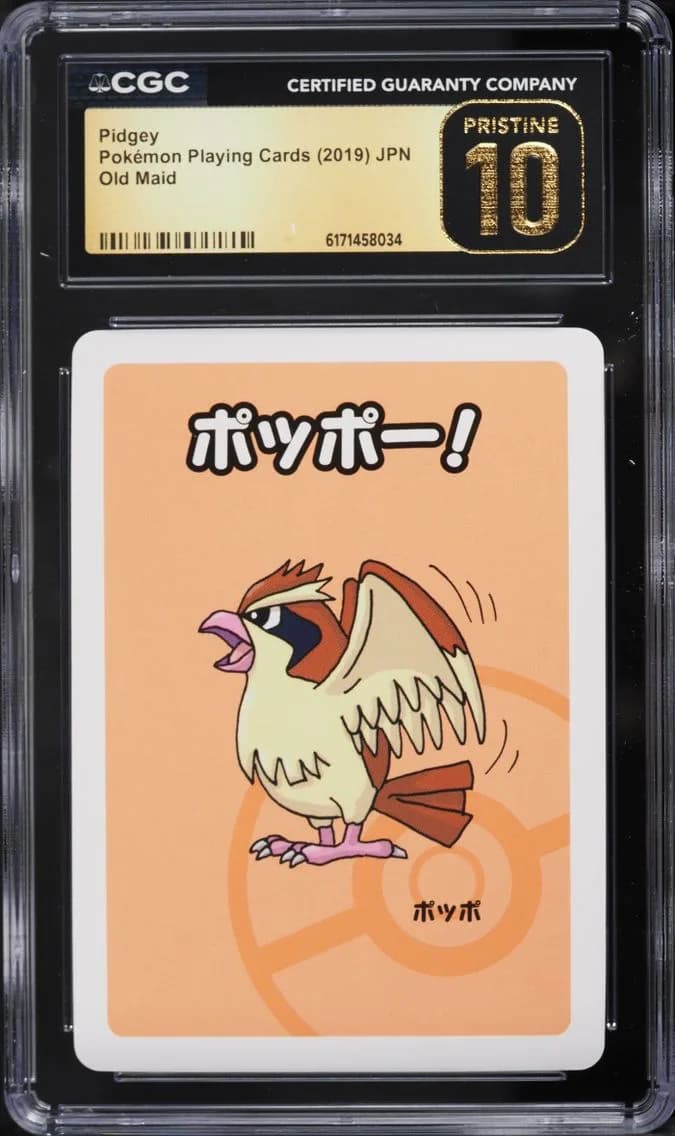 Pidgey, Old Maid (Red Back) - Japanese, CGC 10