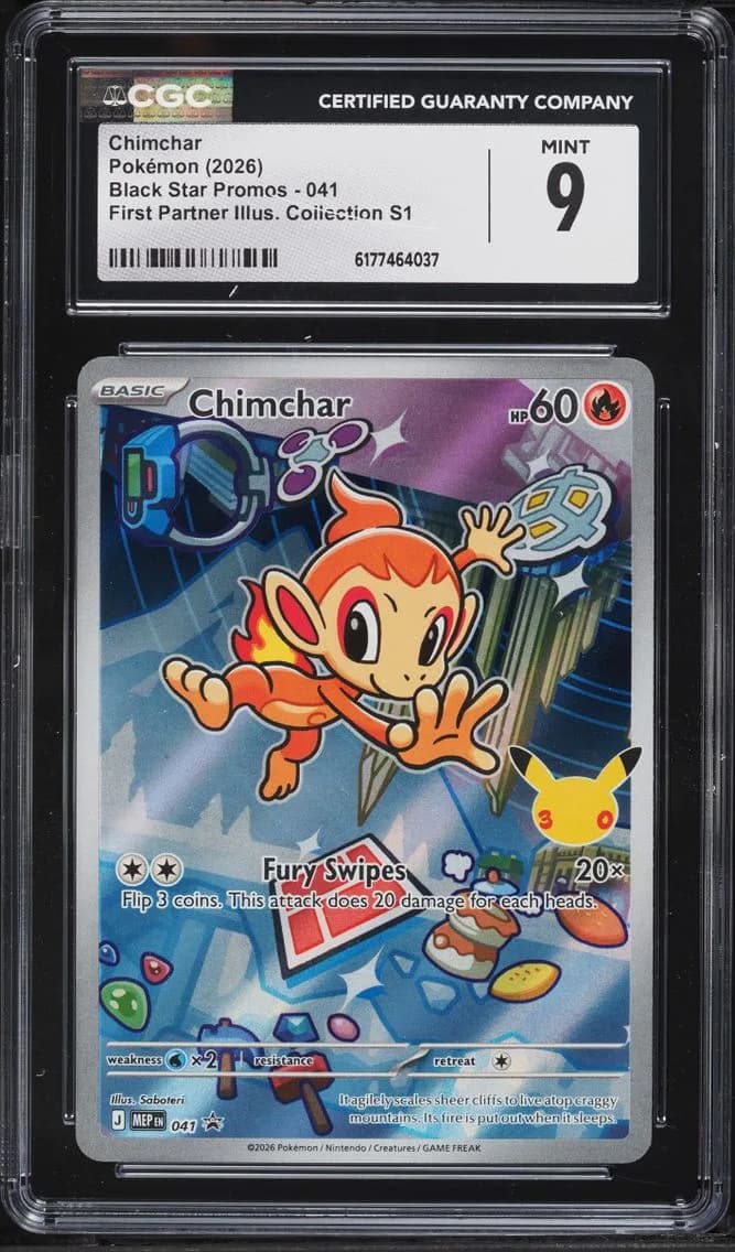 Chimchar, Black Star Promos - Mega Evolution MEP EN, CGC 9