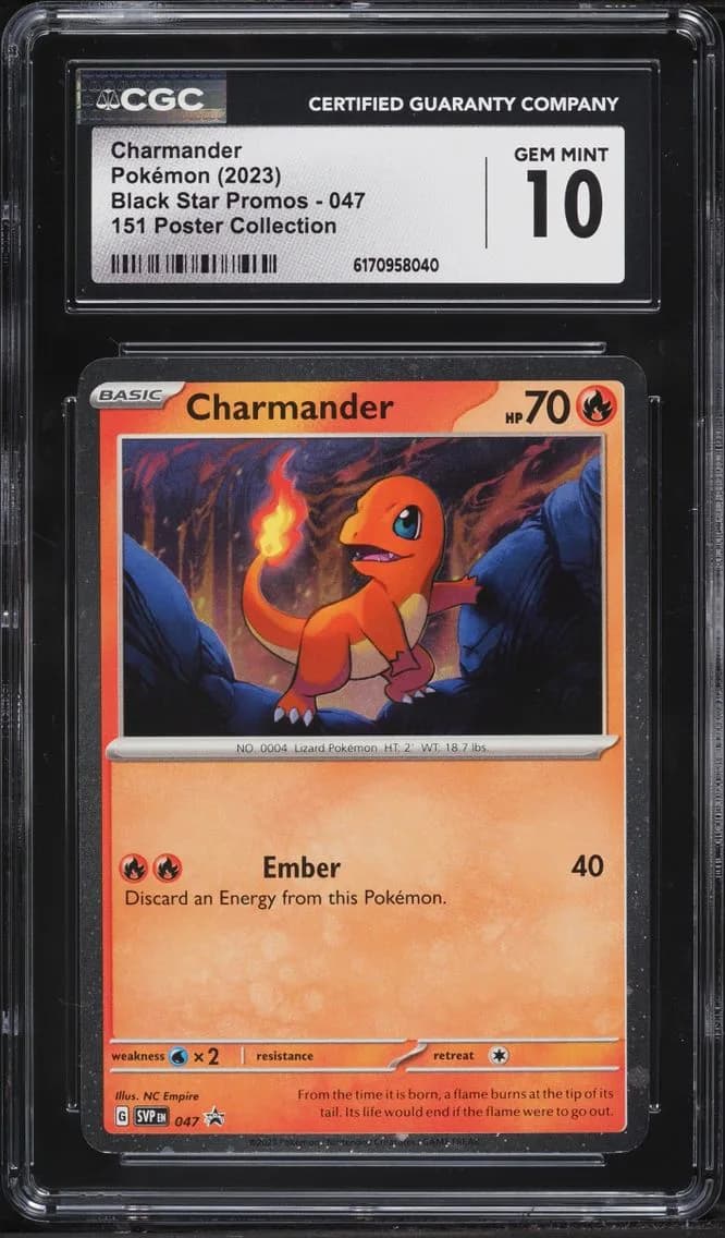 Collection Charmander, Black Star Promos - Scarlet & Violet SVP EN, CGC 10