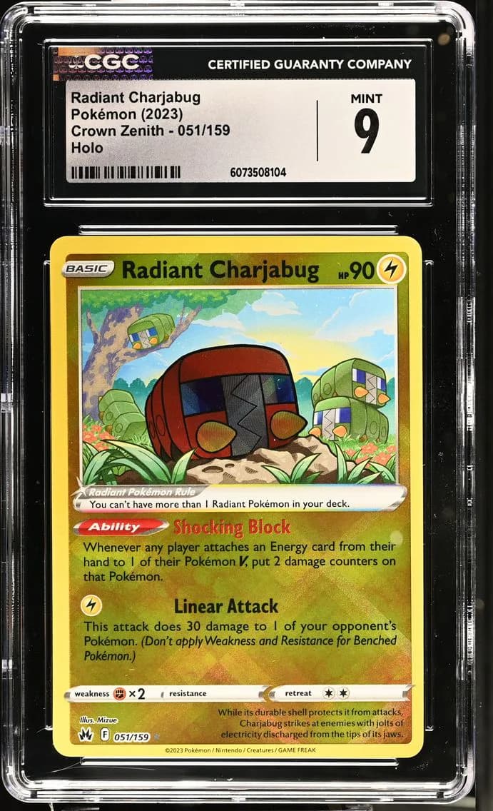 Radiant Charjabug, Crown Zenith, CGC 9