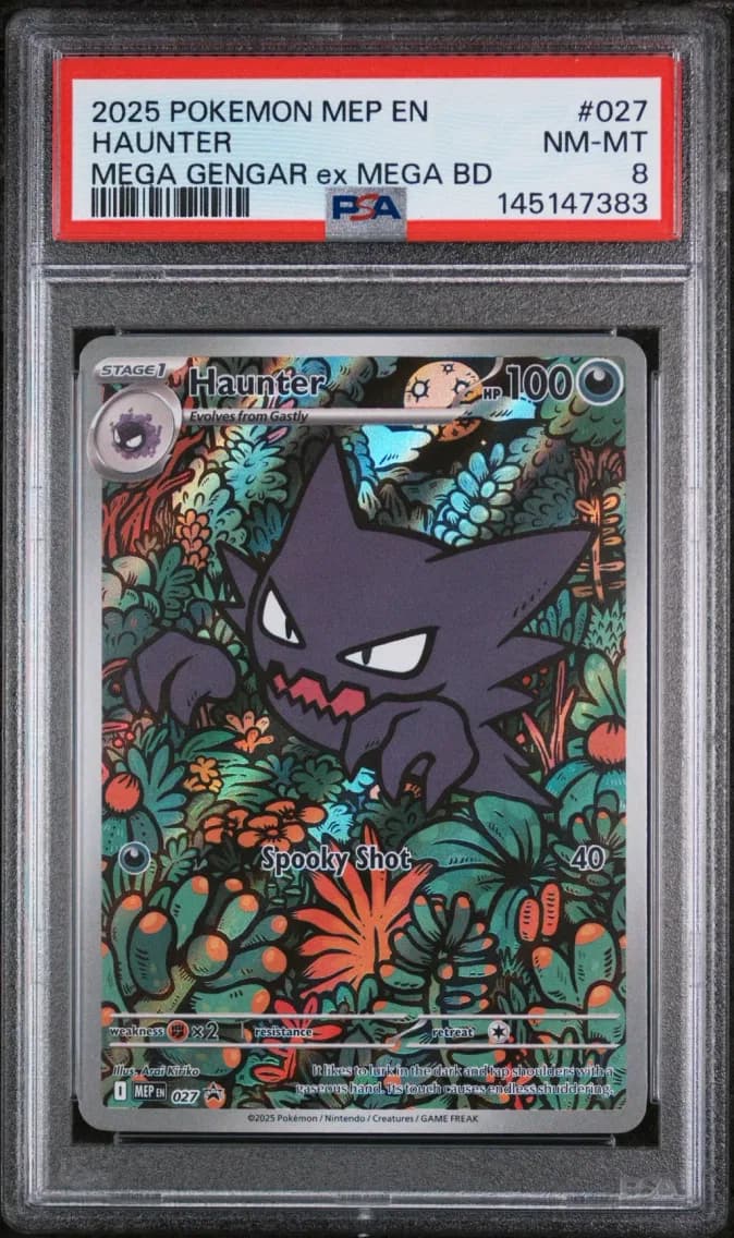 Haunter, Me Black Star Promo, PSA 8