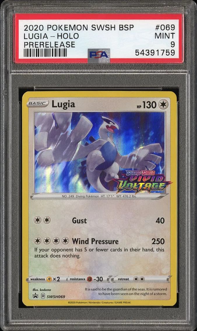 Lugia-Holo, Swsh Black Star Promo, PSA 9