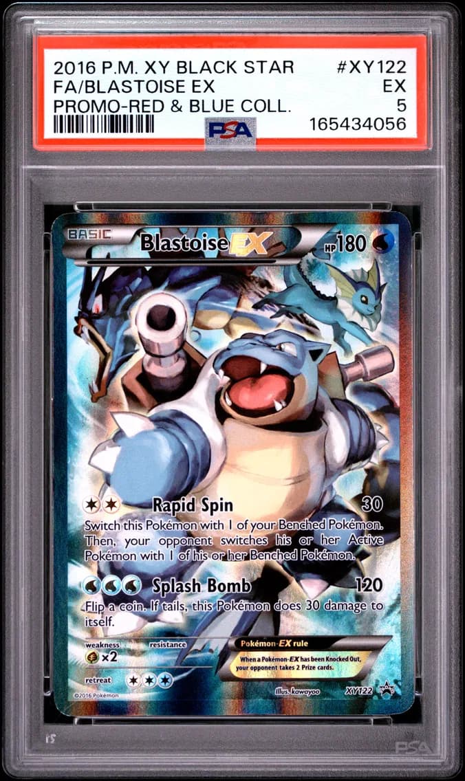 Blastoise EX, XY Black Star Promo, PSA 5