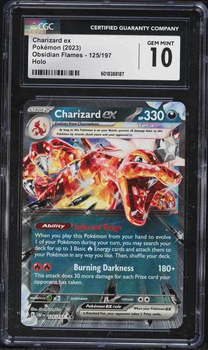 Charizard EX, Obsidian Flames, CGC 10