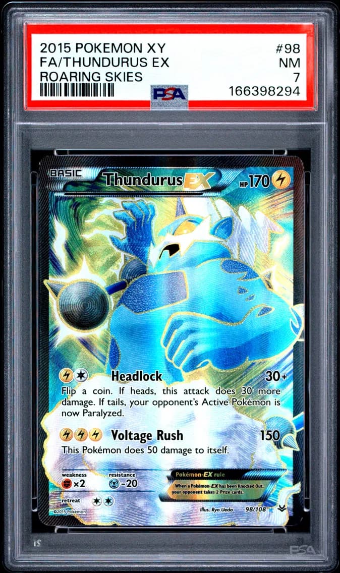 Thundurus EX, XY Roaring Skies, PSA 7