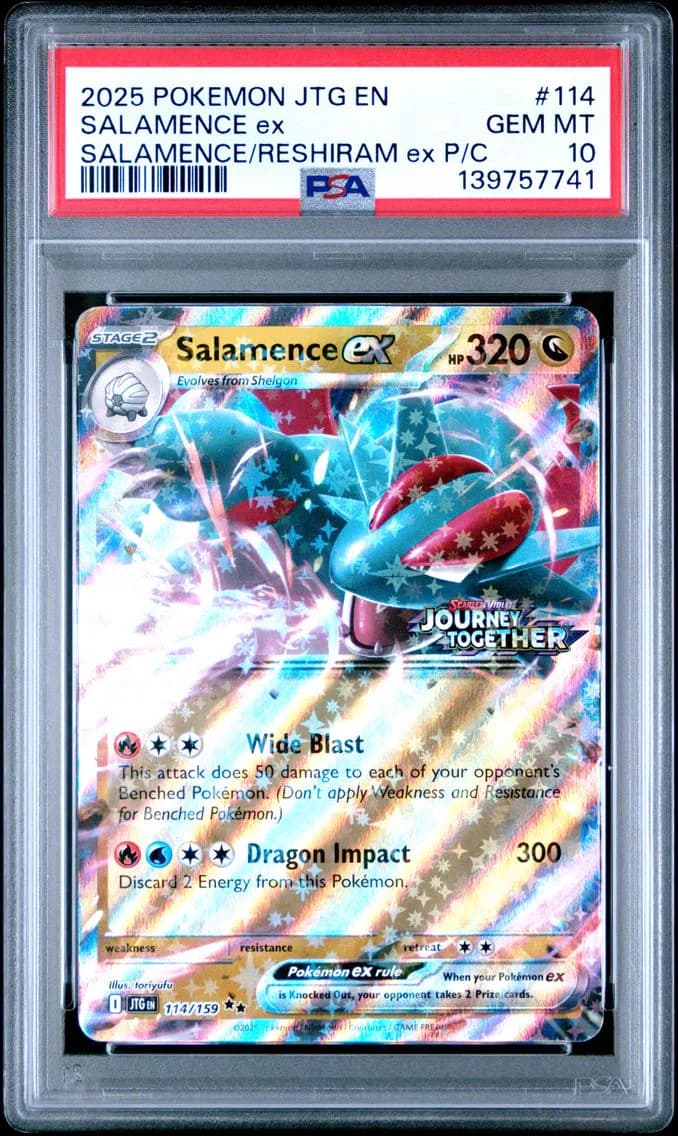 Salamence EX, Journey Together, PSA 10