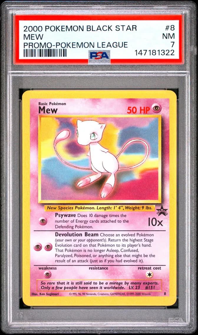 Mew, Promo Black Star, PSA 7