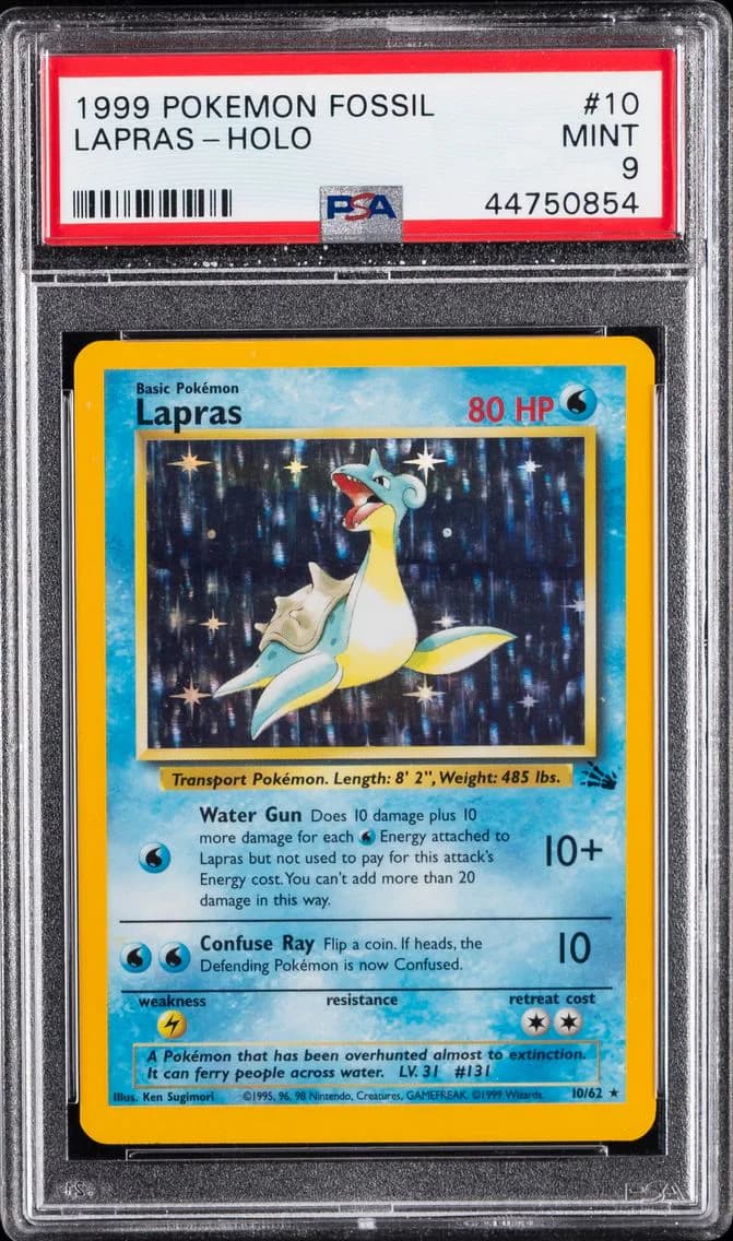 Lapras-Holo, Fossil, PSA 9