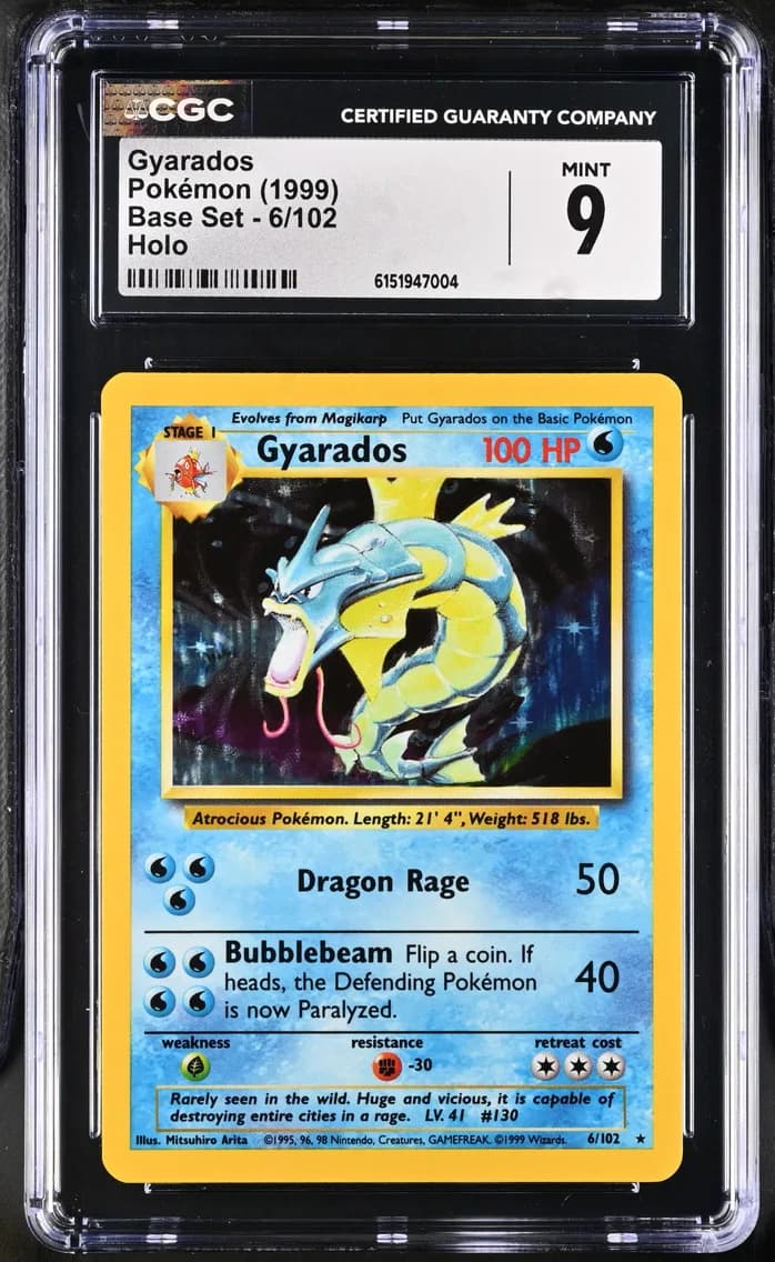 Gyarados, Base Set - Unlimited, CGC 9