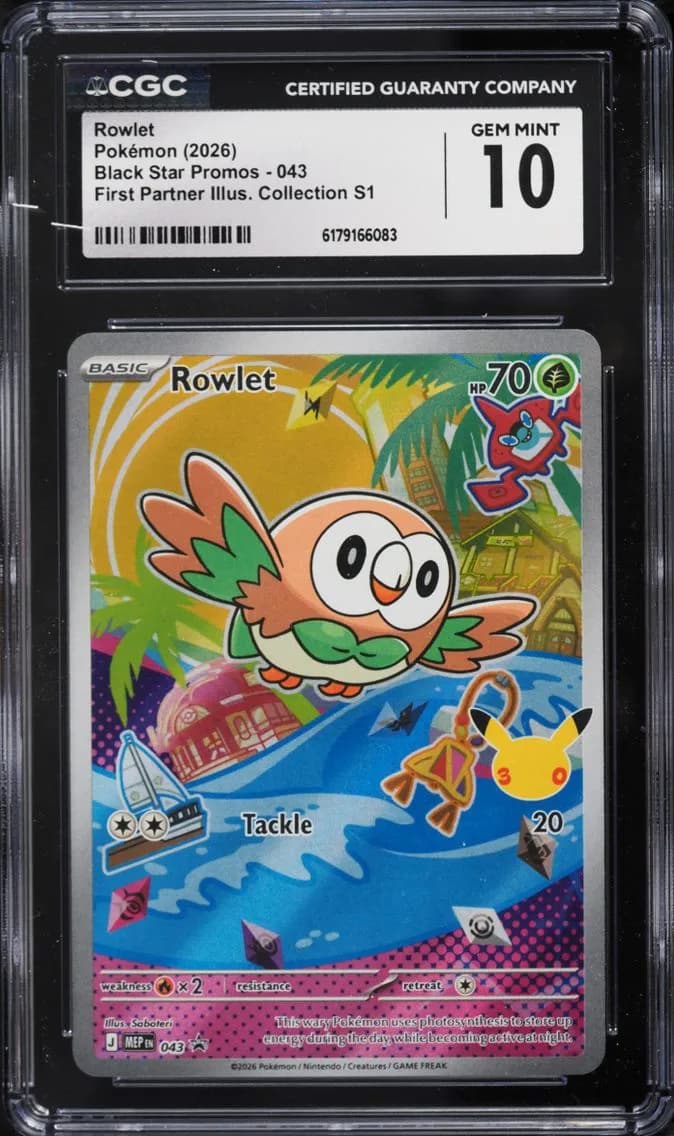 Rowlet, Black Star Promos - Mega Evolution MEP EN, CGC 10