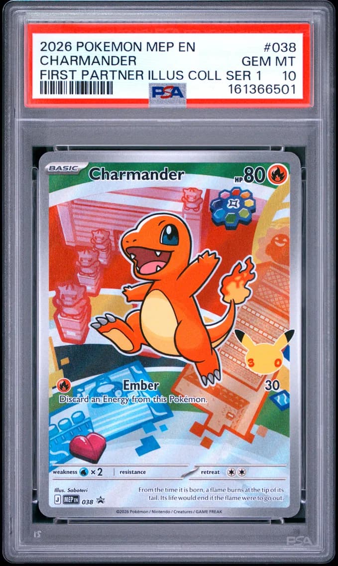 Charmander, Me Black Star Promo, PSA 10