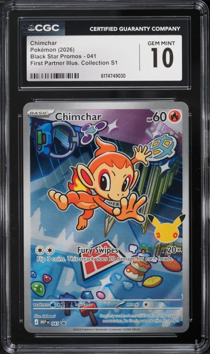 Chimchar, Black Star Promos - Mega Evolution MEP EN, CGC 10