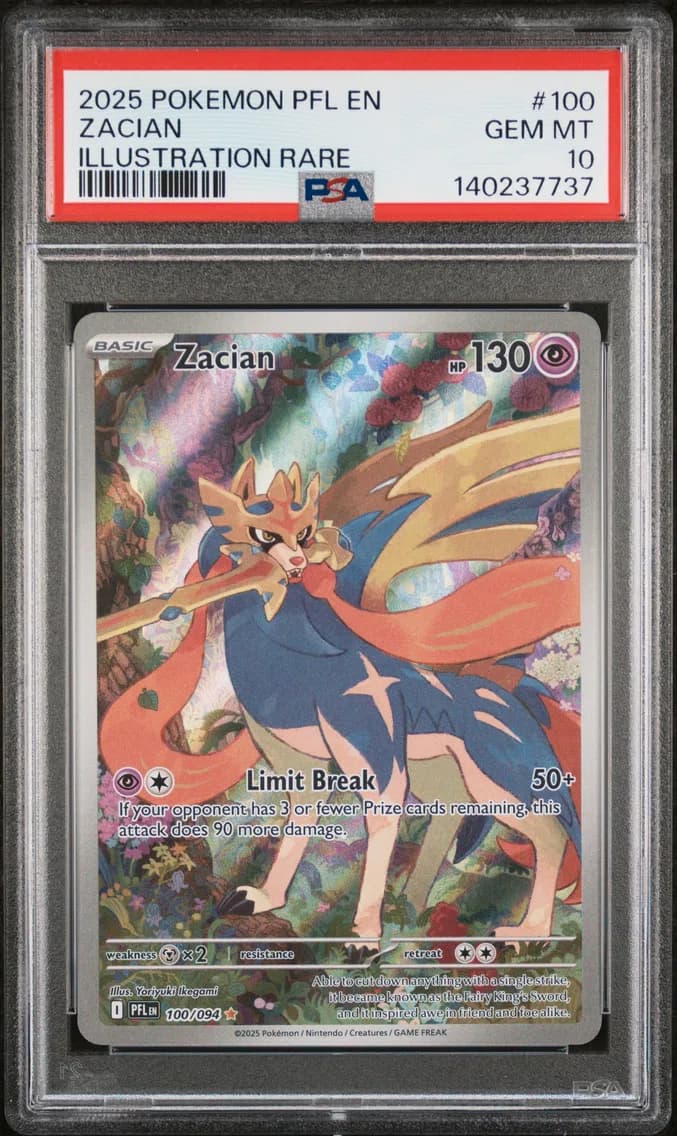 Zacian, Phantasmal Flames, PSA 10