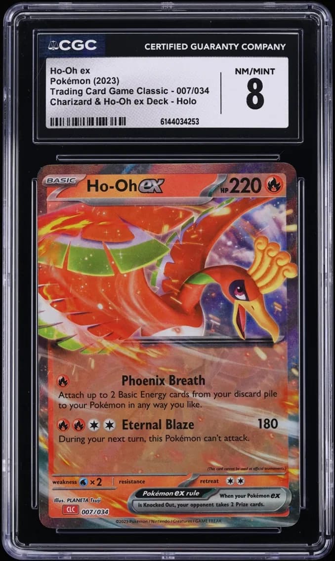 Ho-Oh ex, Trading Card Game Classic - CLV, CLC, CLB, CGC 8
