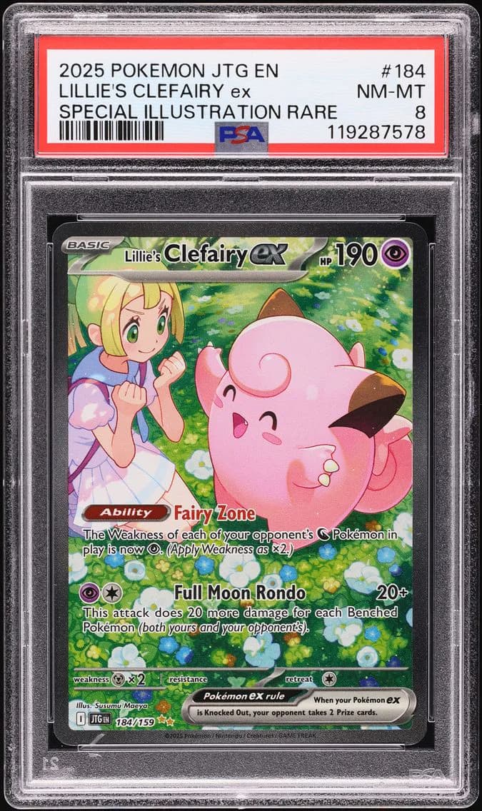 Lillie's Clefairy EX, Journey Together, PSA 8