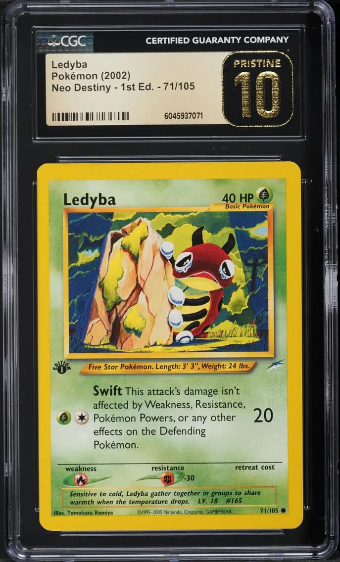 Ledyba 1st edition, Neo Destiny - 1st Edition, CGC 10