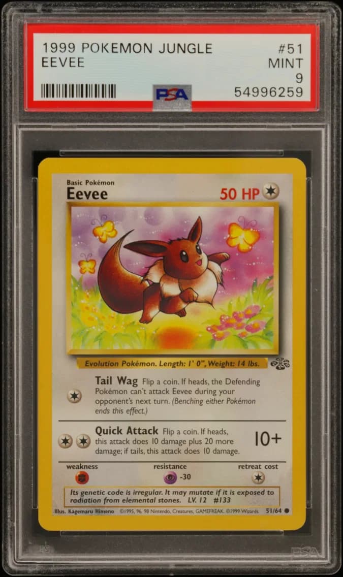 Eevee, Jungle, PSA 9