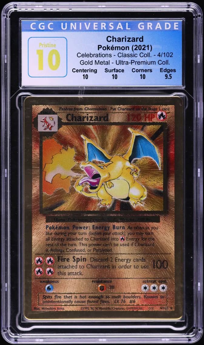 Charizard, Celebrations - Classic Collection, CGC 10