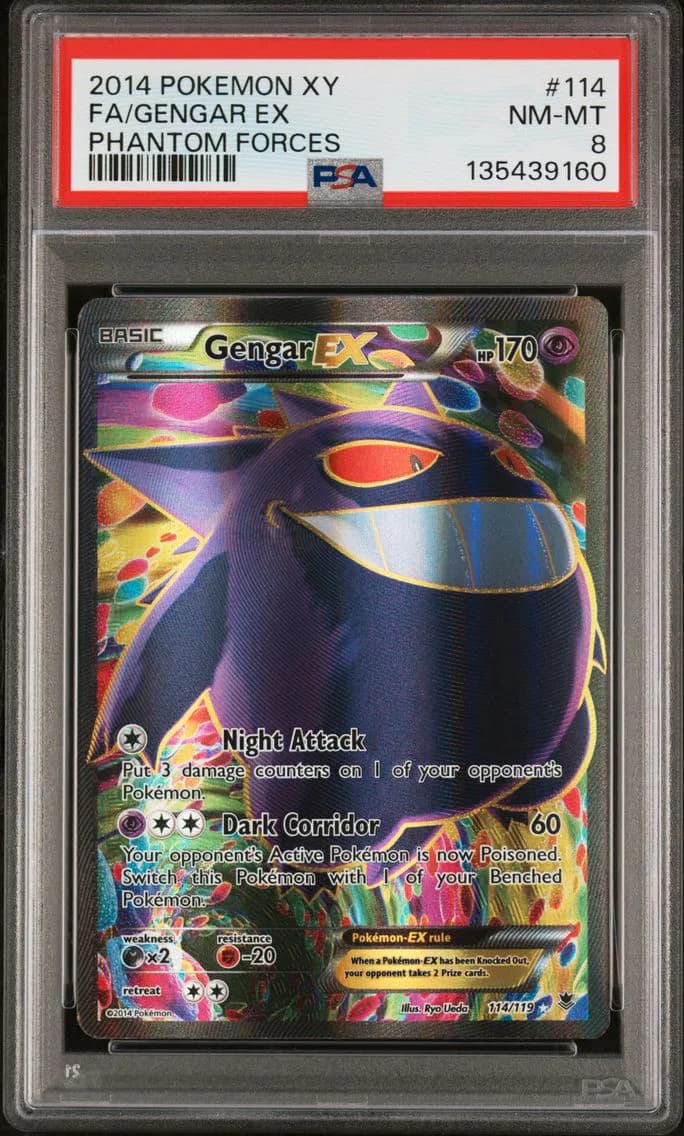 Gengar EX, XY Phantom Forces, PSA 8
