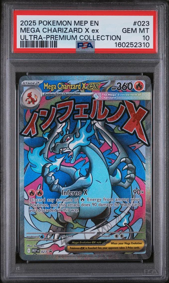 Mega Charizard X EX, Me Black Star Promo, PSA 10