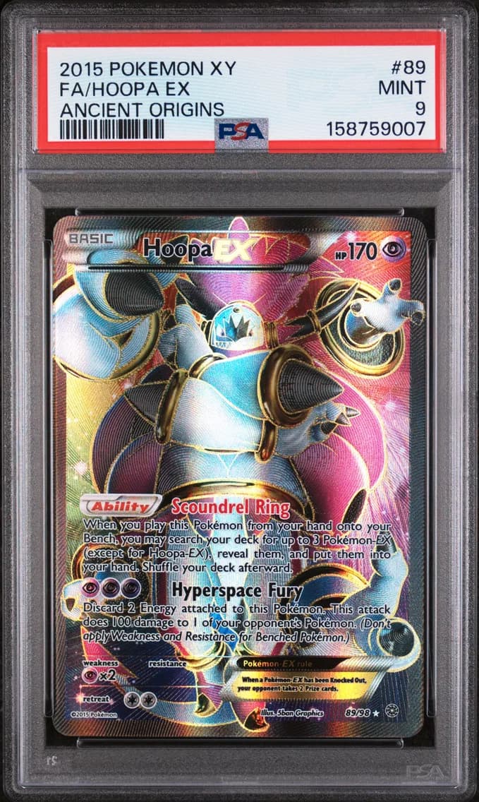 Hoopa EX, XY Ancient Origins, PSA 9