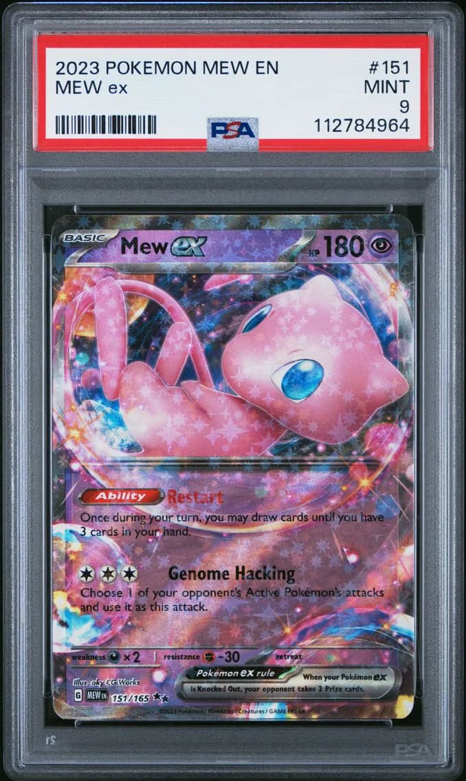 Mew EX, 151, PSA 9