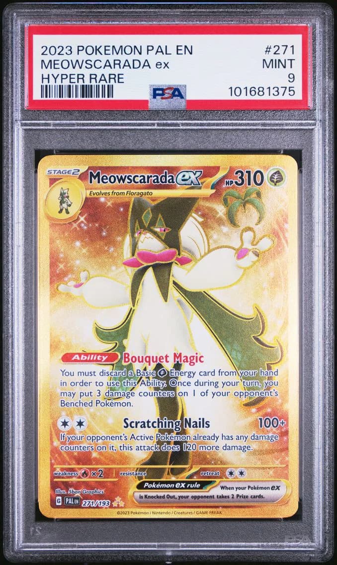 Meowscarada EX, Paldea Evolved, PSA 9