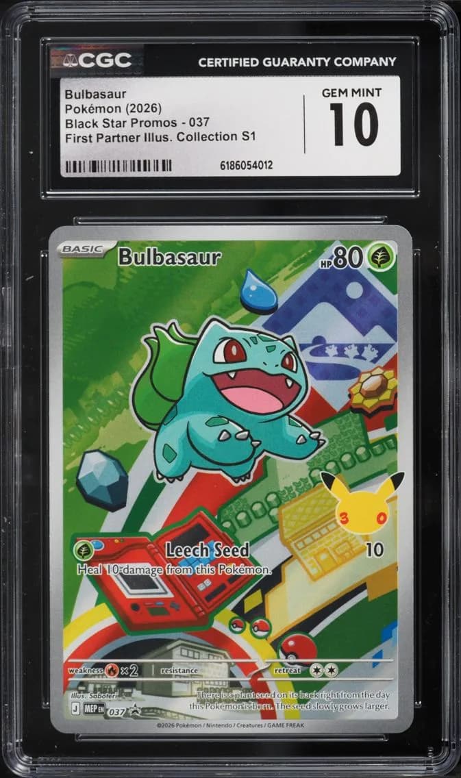 Bulbasaur, Black Star Promos - Mega Evolution MEP EN, CGC 10