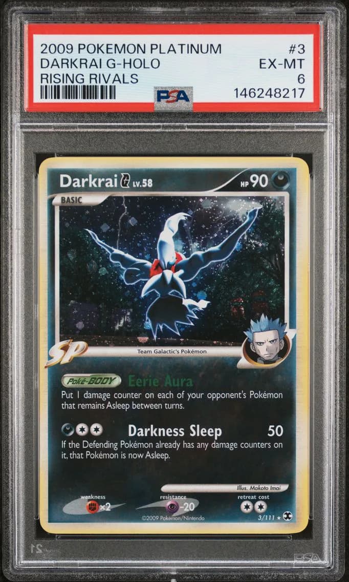 Darkrai G-Holo, Platinum Rising Rivals, PSA 6