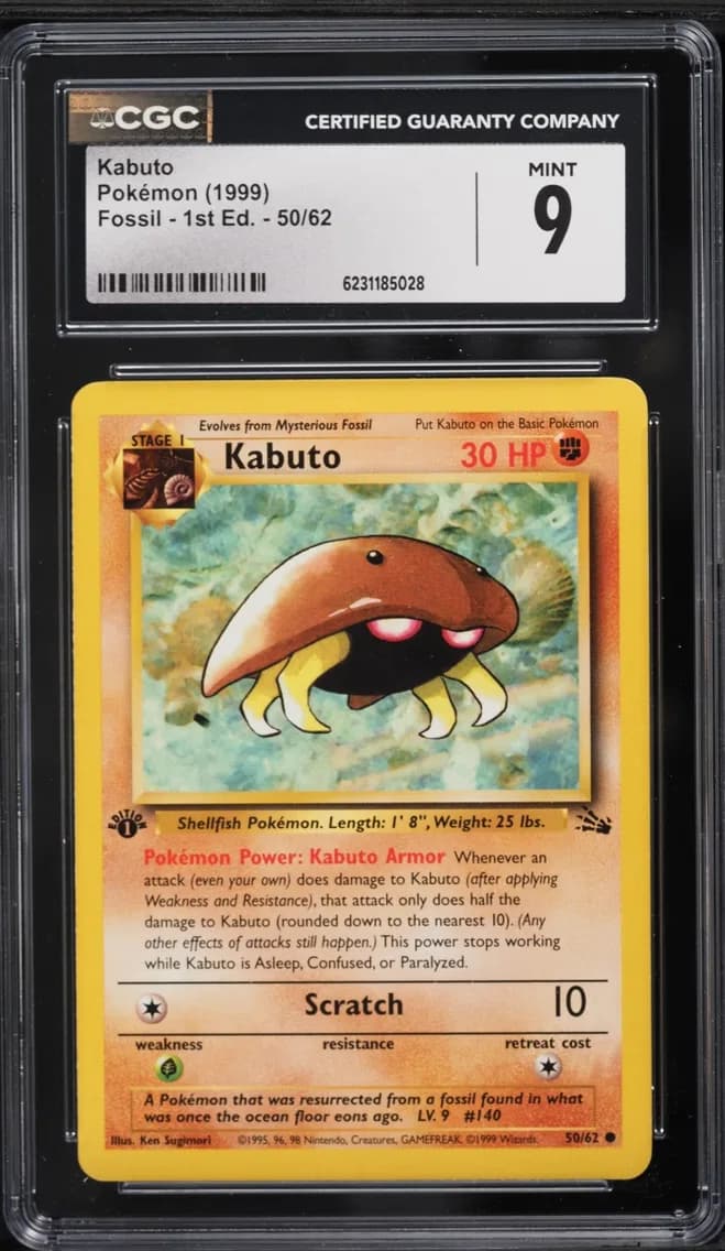 Kabuto, Fossil - 1st Edition, CGC 9