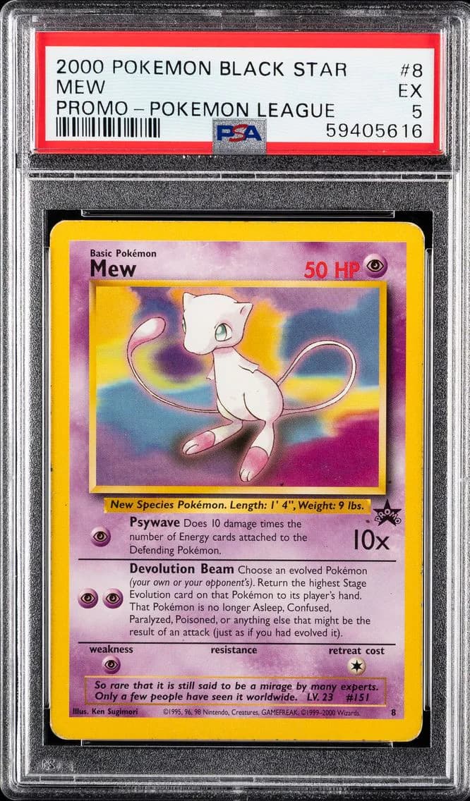 Mew, Promo Black Star, PSA 5