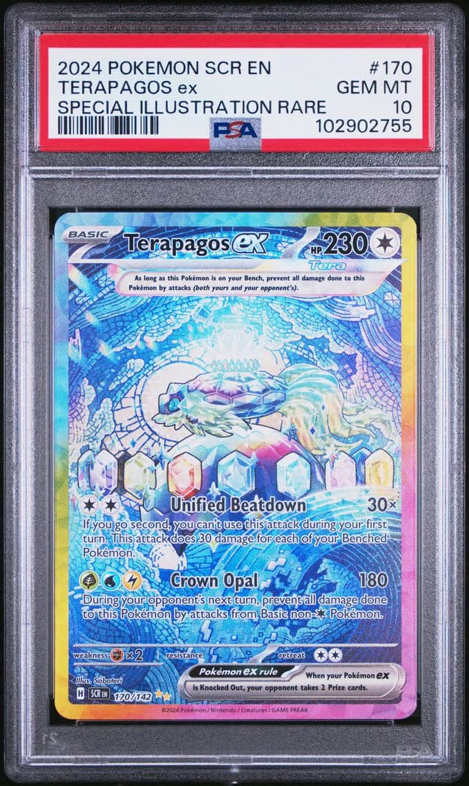Terapagos EX, Stellar Crown, PSA 10