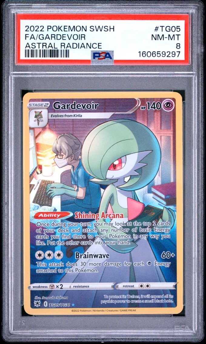Gardevoir, Sword & Shield Astral Radiance, PSA 8