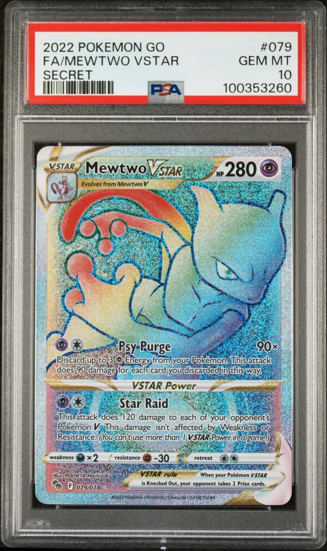 Mewtwo VSTAR, Go, PSA 10