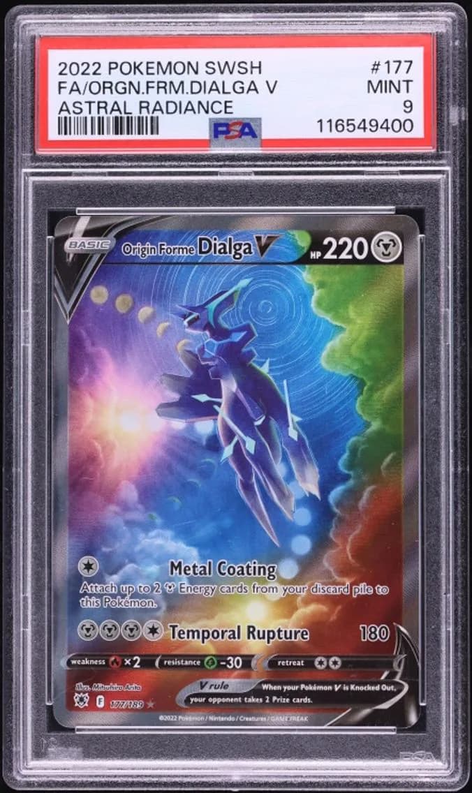 Dialga V, Sword & Shield Astral Radiance, PSA 9
