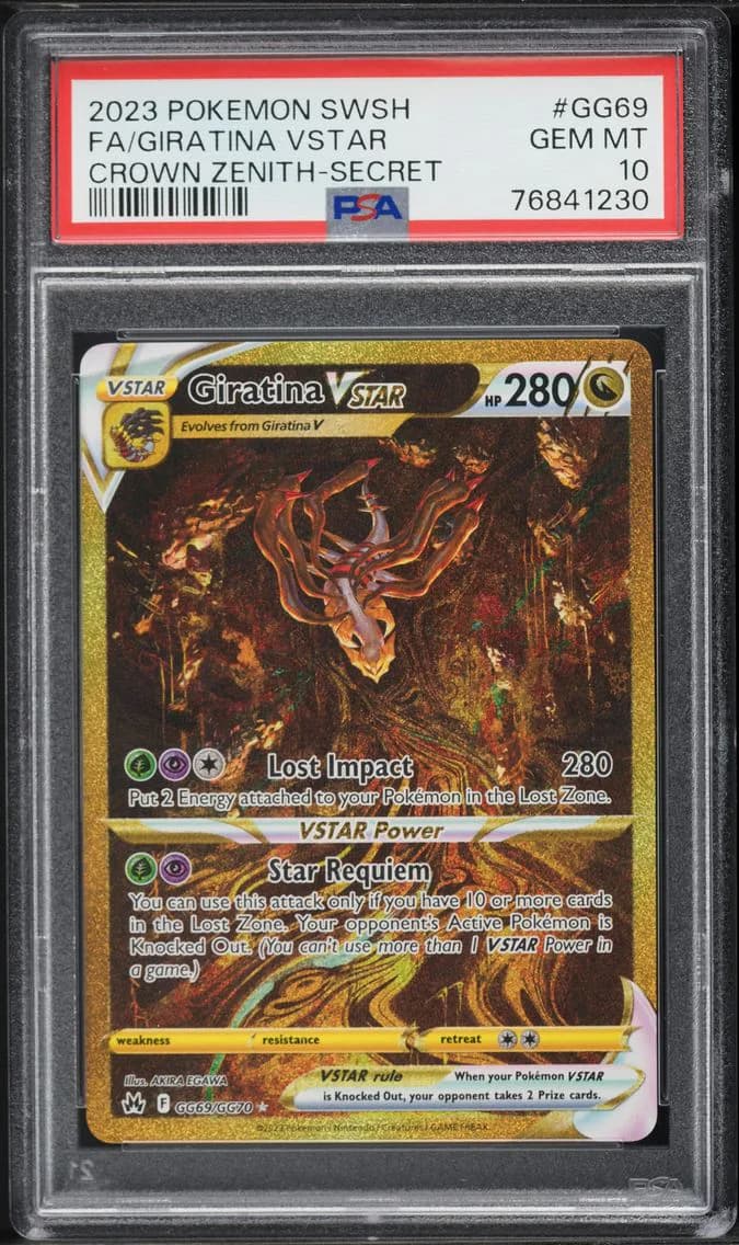 Giratina VSTAR, Sword and Shield Crown Zenith, PSA 10