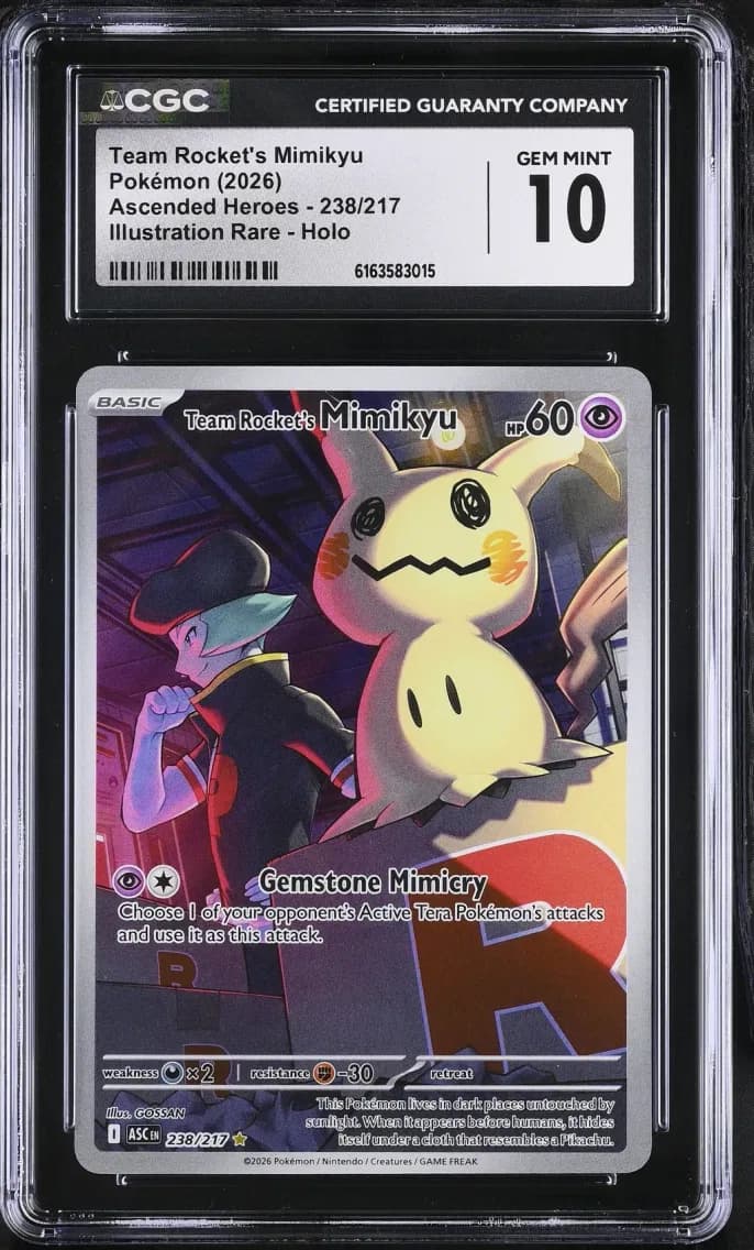 Team Rocket's Mimikyu, Ascended Heroes, CGC 10