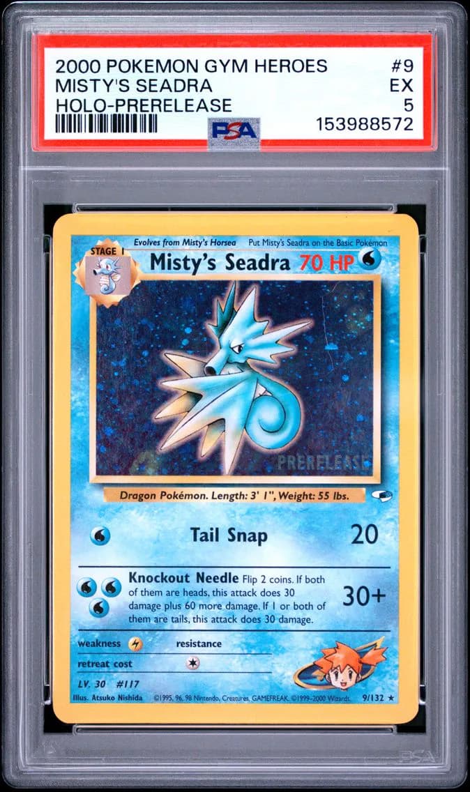 Misty's Seadra, Gym Heroes, PSA 5