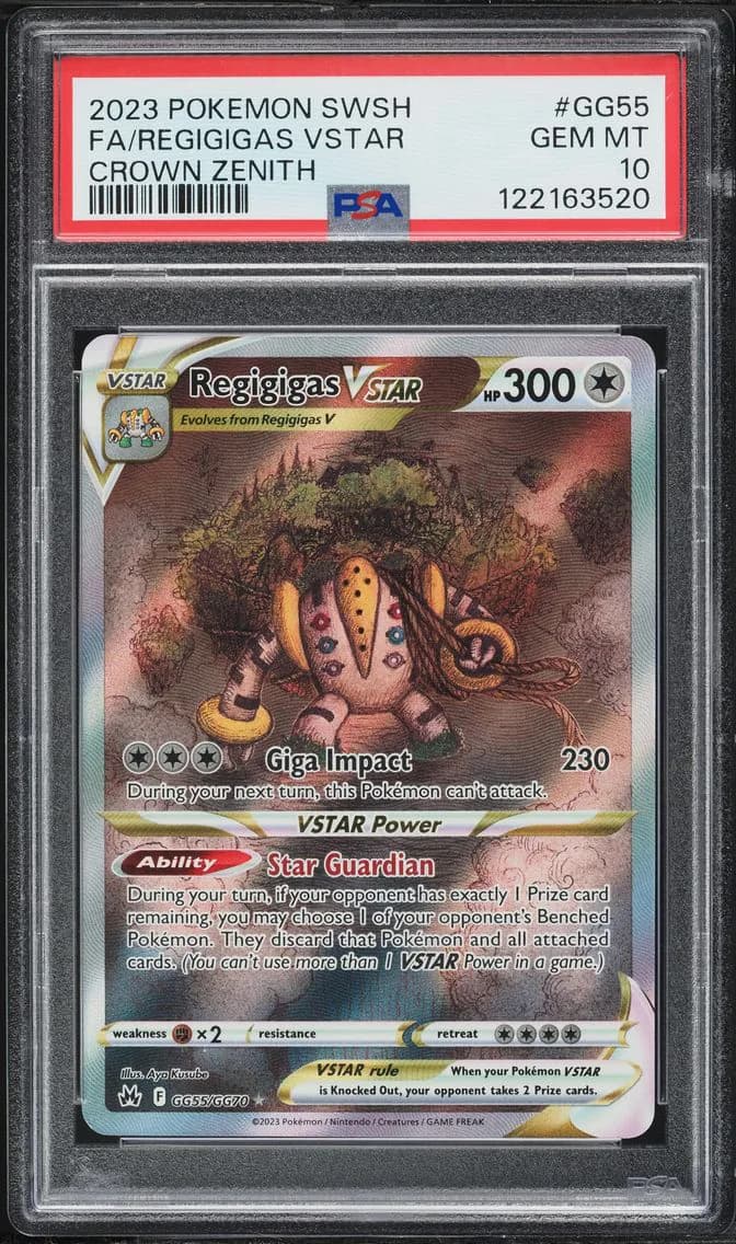 Regigigas VSTAR, Sword and Shield Crown Zenith, PSA 10