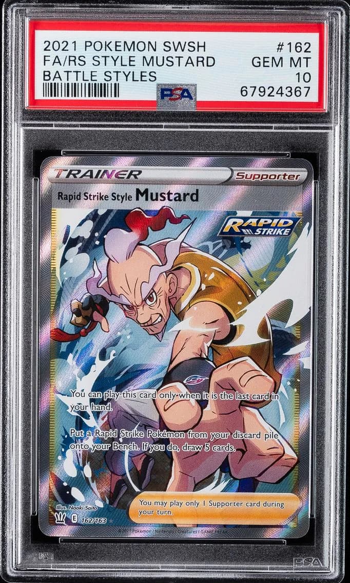Rapid Strike Style Mustard, Sword & Shield Battle Styles, PSA 10