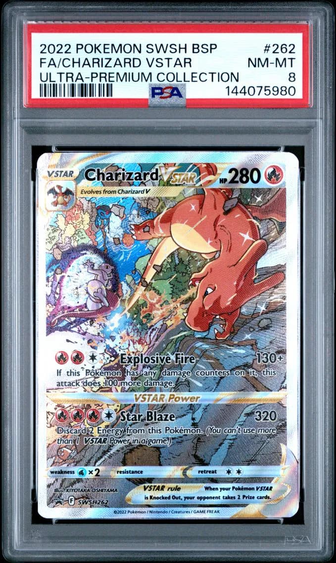 Charizard VSTAR, Swsh Black Star Promo, PSA 8