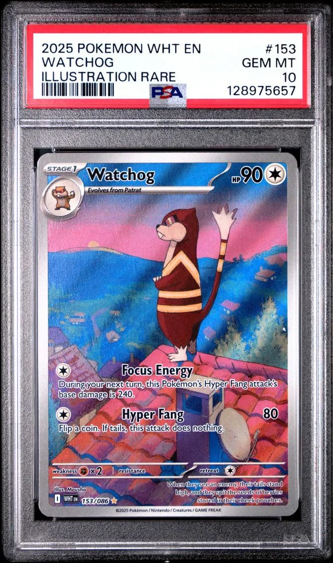 Watchog, White Flare, PSA 10