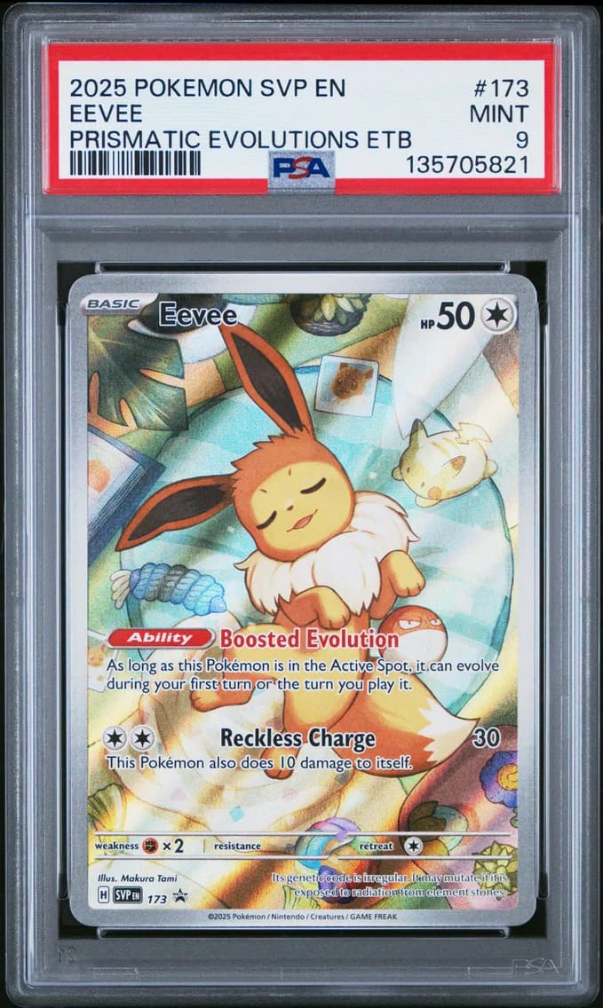 Eevee, SV Black Star Promo, PSA 9