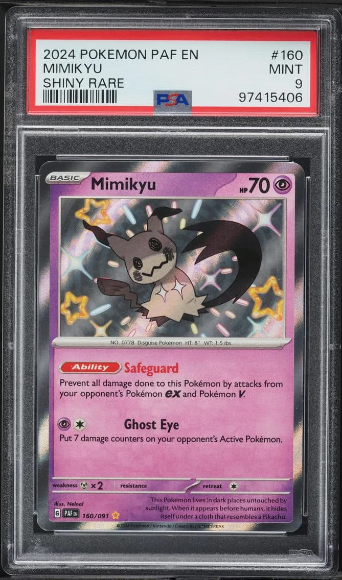 Mimikyu, Paldean Fates, PSA 9