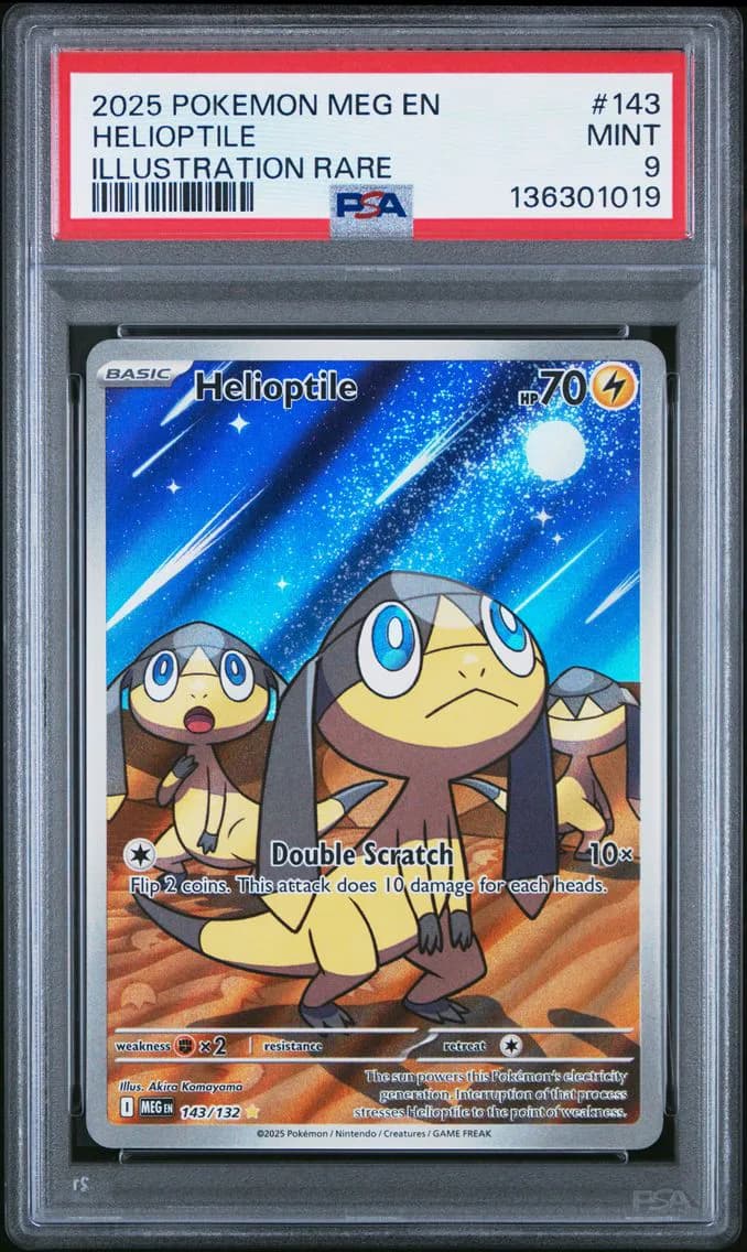 Helioptile, Mega Evolution, PSA 9