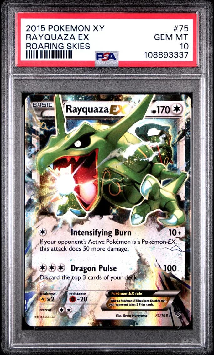 Rayquaza EX, XY Roaring Skies, PSA 10