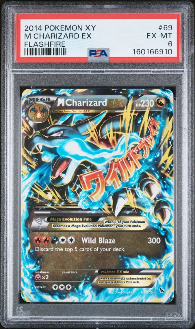 M Charizard EX, XY Flashfire, PSA 6